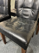 Switch Black leatherette, solid wood frame dining chair- SET OF 4 3325 2 image
