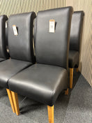 Switch High back dark brown leatherette dining chair 3325 2 image