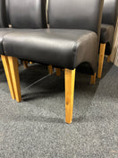 Switch High back dark brown leatherette dining chair 3325 3 image
