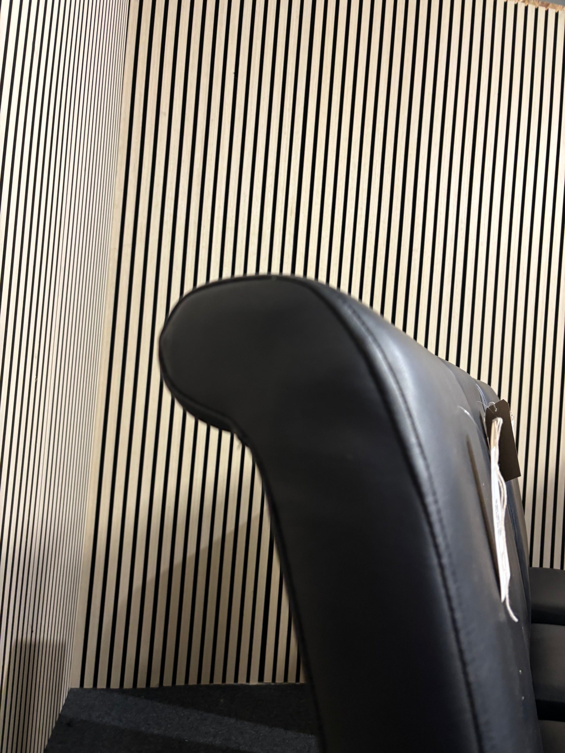 High back dark brown leatherette dining chair 3325