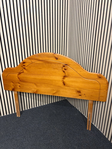 4ft 6 pine framed headboard