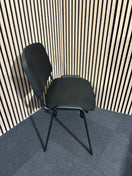 Switch Black fabric plastic frame taurus stacking chair 2425 2 image