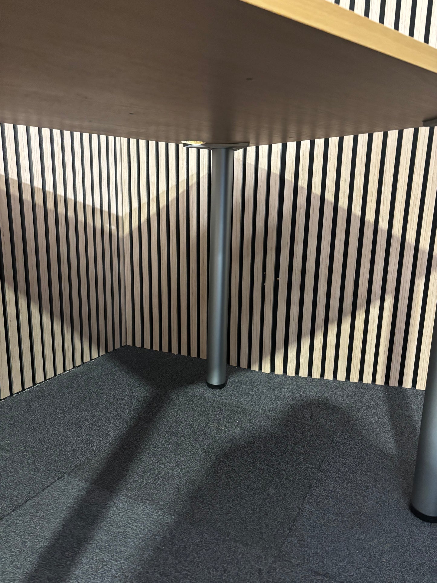 Beech 1200x800 straight study desk with twist off legs