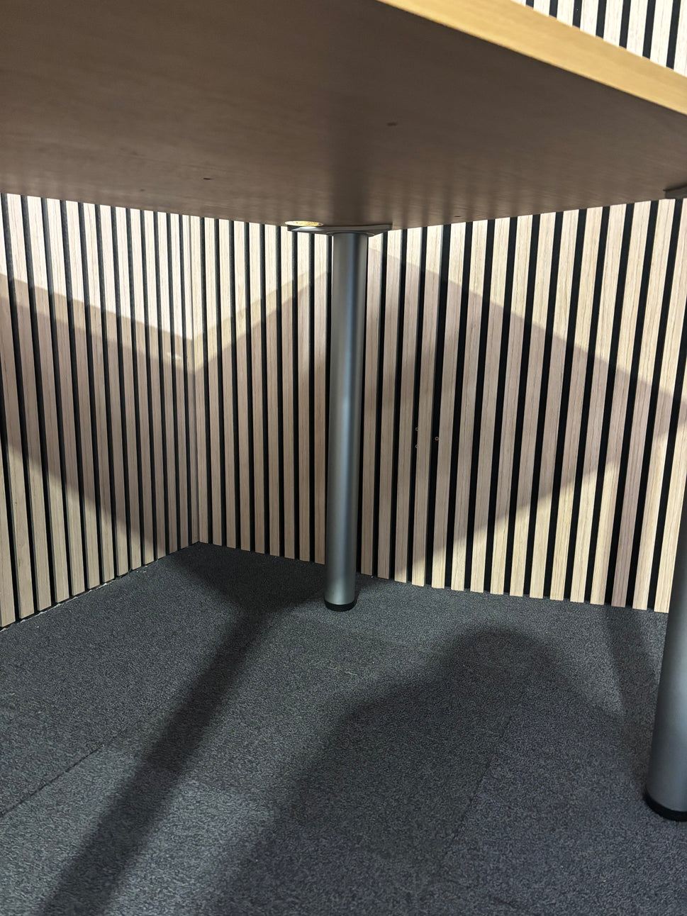 Beech 1200x800 straight study desk with twist off legs