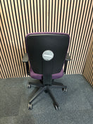 Switch Purple fabric height adjustable swivel with HA arms  3126 3 image