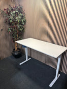 Switch height adjustable electric desk with white laminate top Jysk 3126 2 image