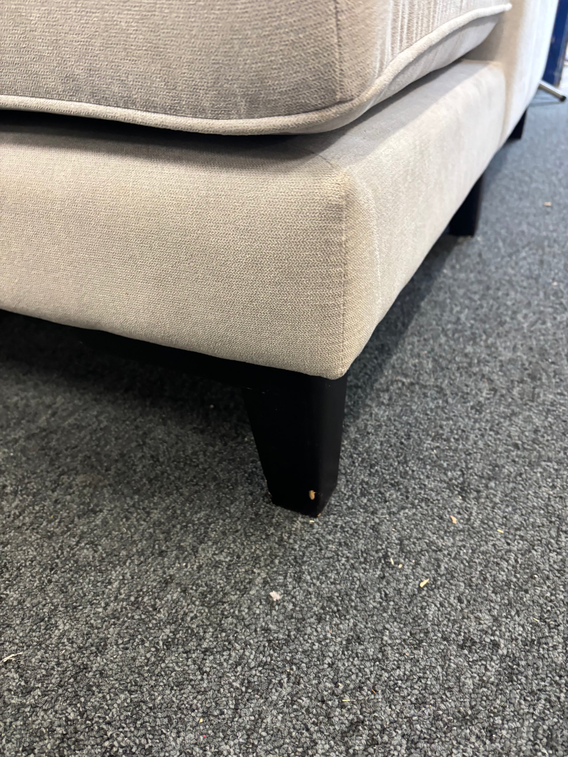 Large grey fabric corner sofa suite 1126