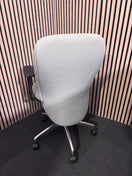 Switch High back grey fabric Verco swivel height adjustable arms and chrome base 3 image