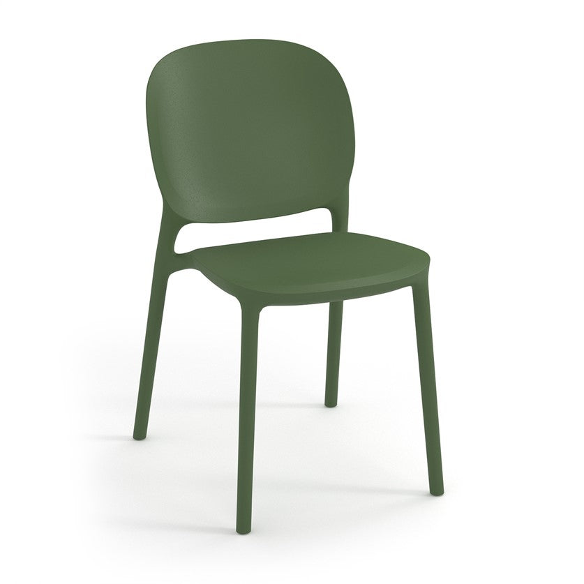 Everly multi-purpose chair with no arms-green
