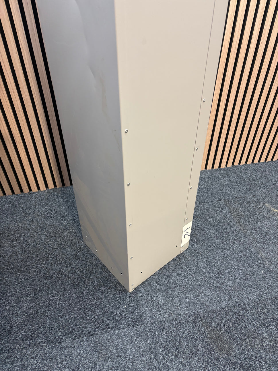 Elite yellow and grey 4 door personal locker with keys