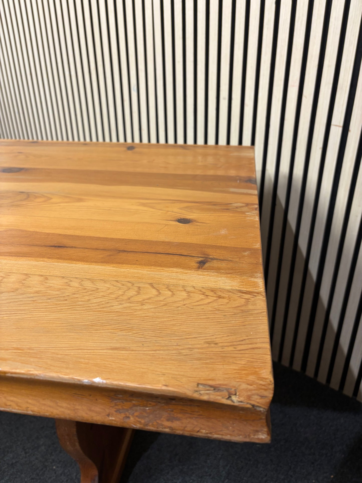 Natural solid pine large kitchen table (W 152 x D 76 cm) 3126
