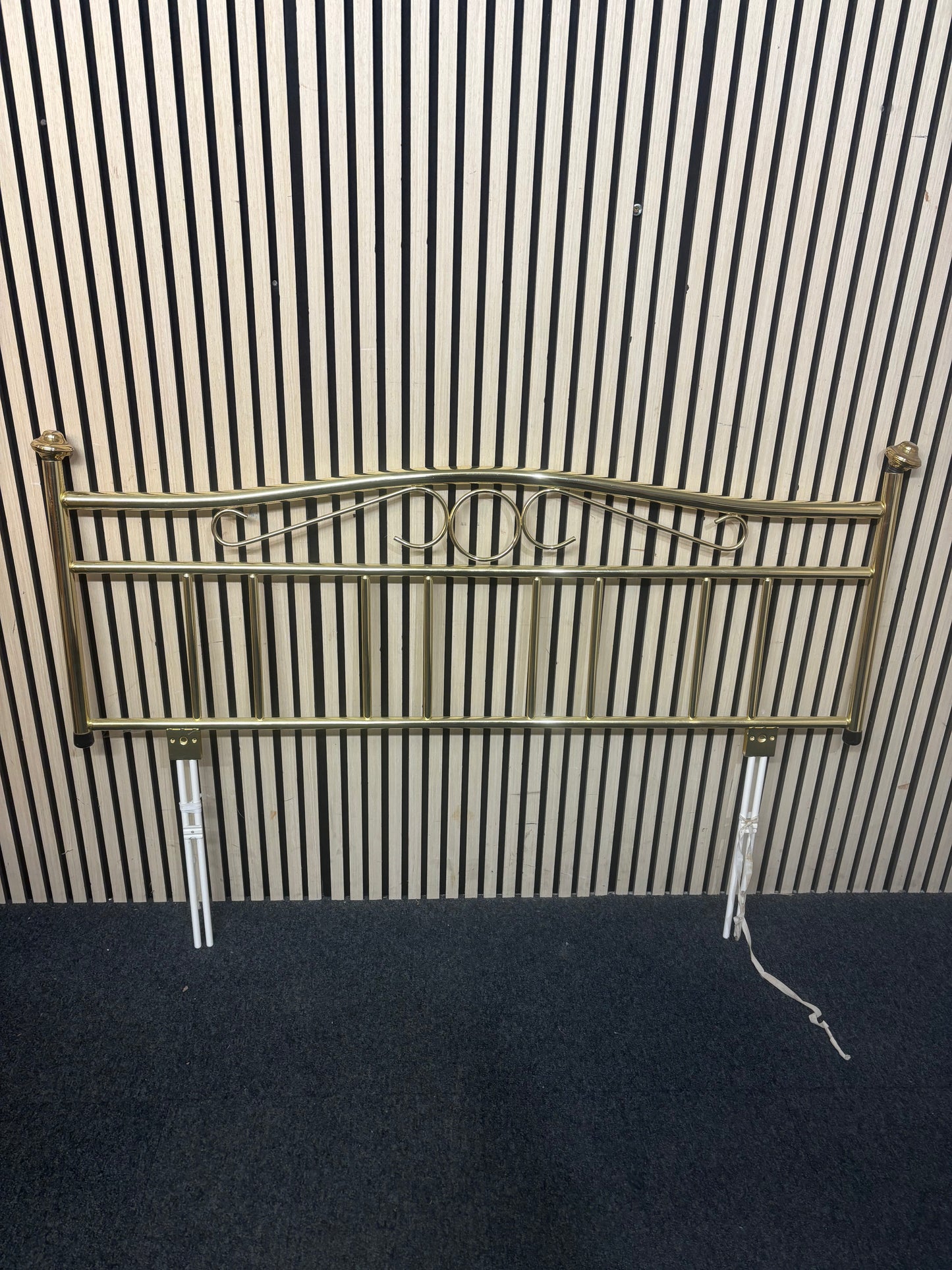 4ft 6 brass headboard 3126