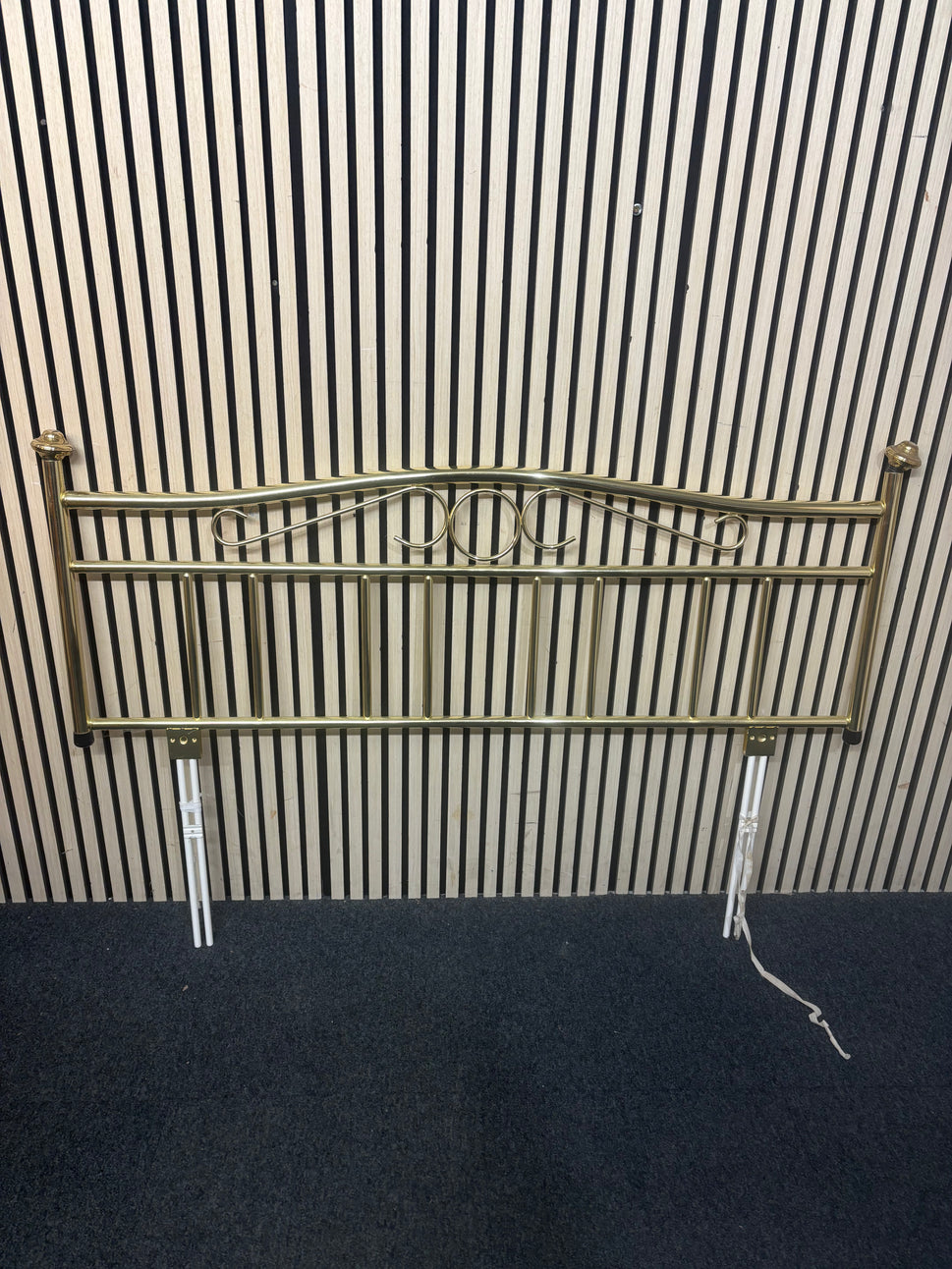 4ft 6 brass headboard 3126
