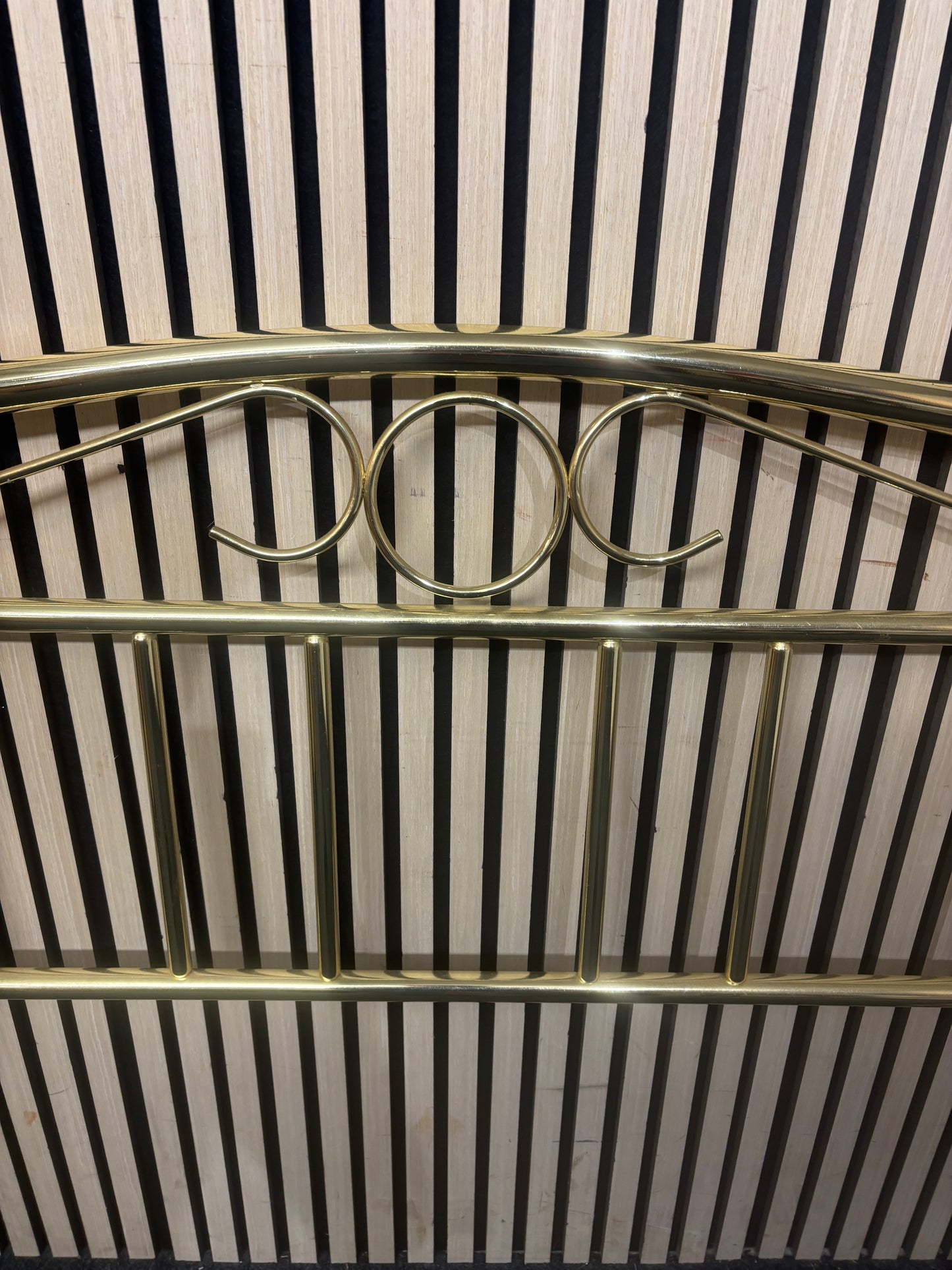 4ft 6 brass headboard 3126