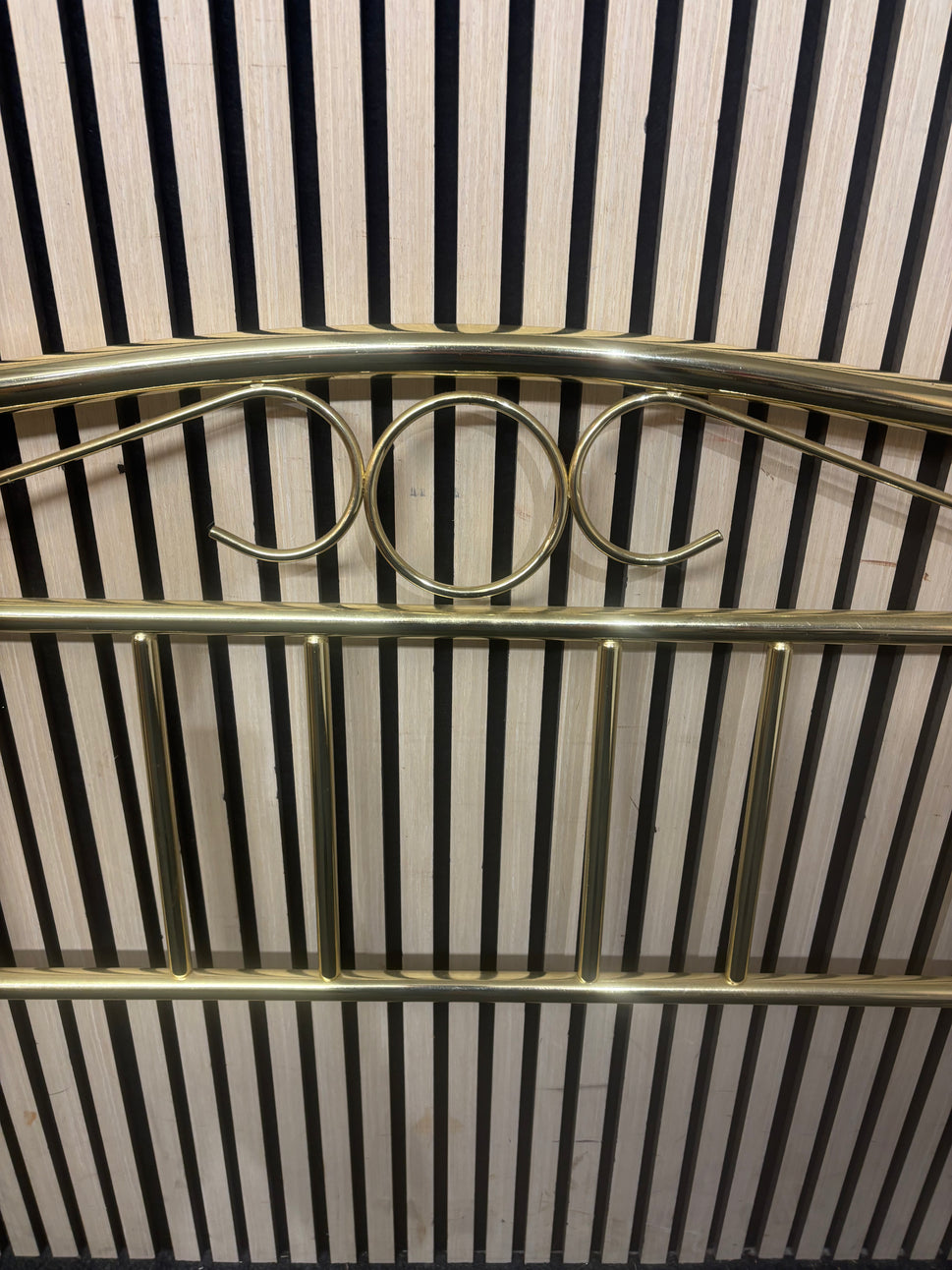 4ft 6 brass headboard 3126