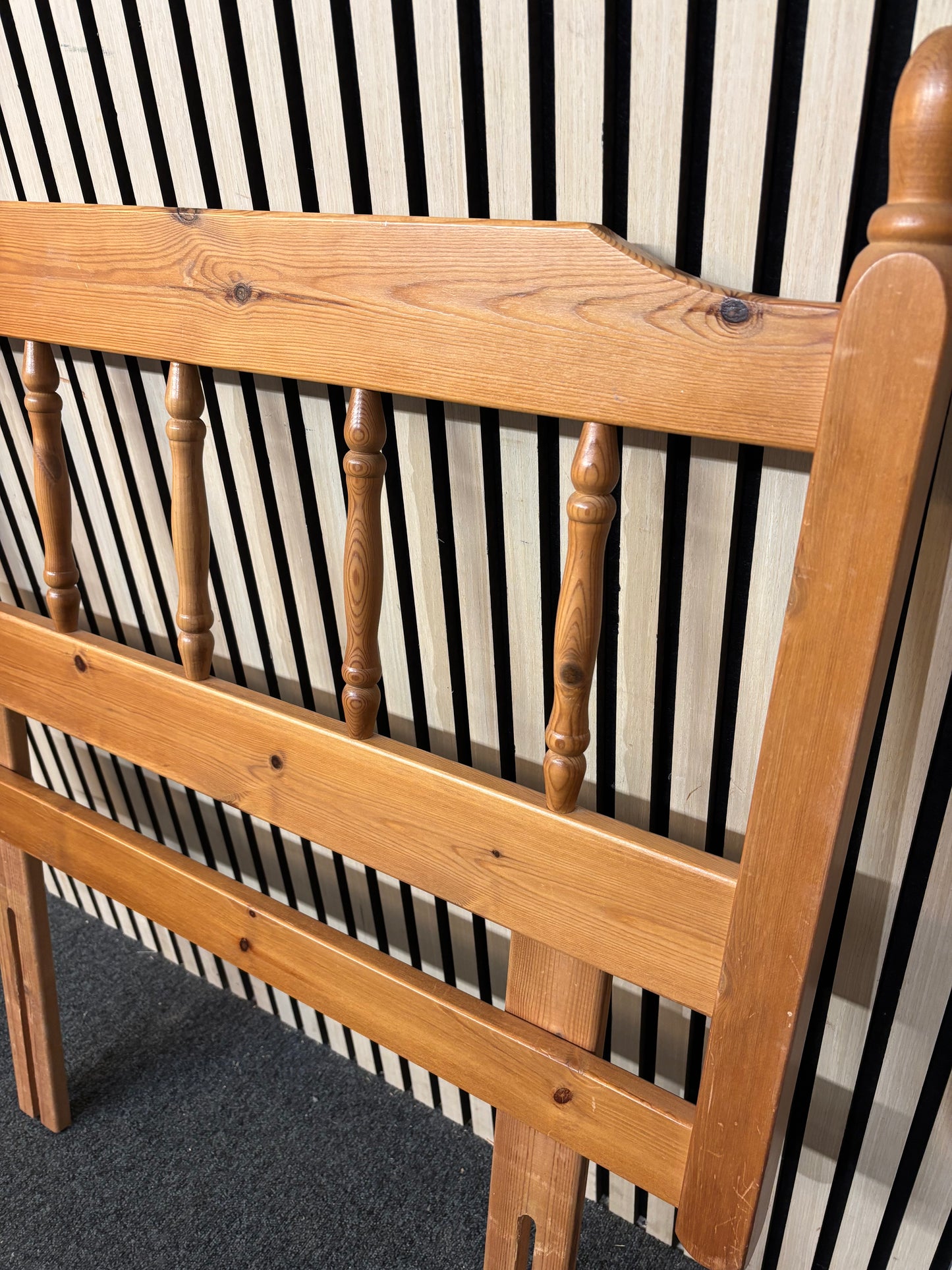 3ft pine framed headboard 3126