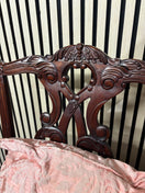 Switch Solid mahogany ornate 2 seater bench with mixed fabric cushions 3126 2 image
