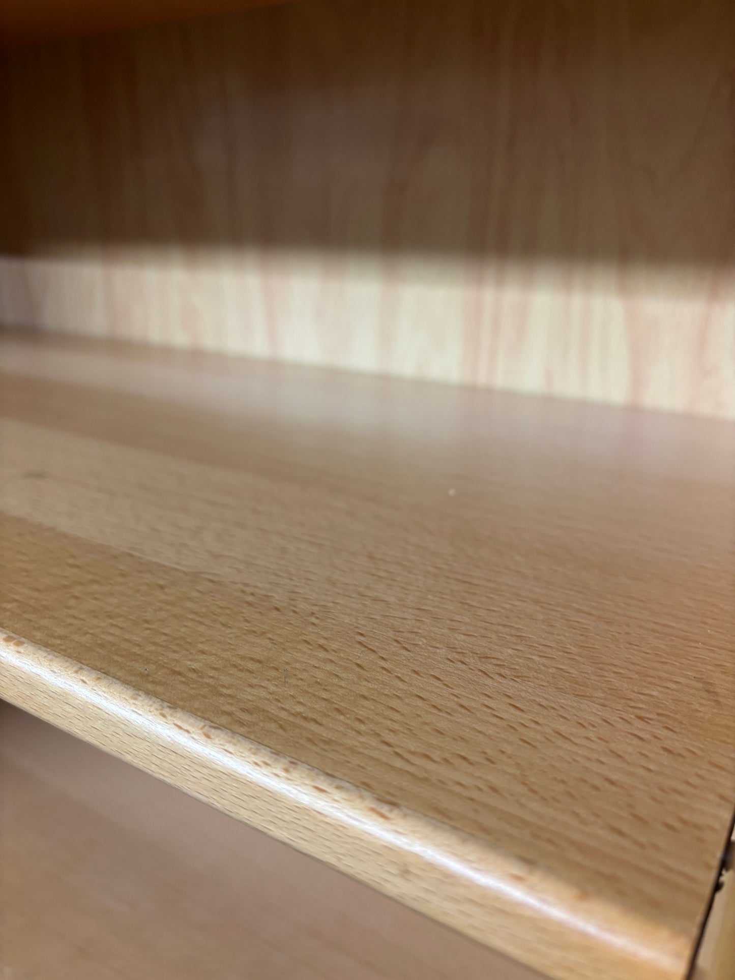 Tall beech solid bookcase (H 143 x W 78 x D 40 cm) 3126