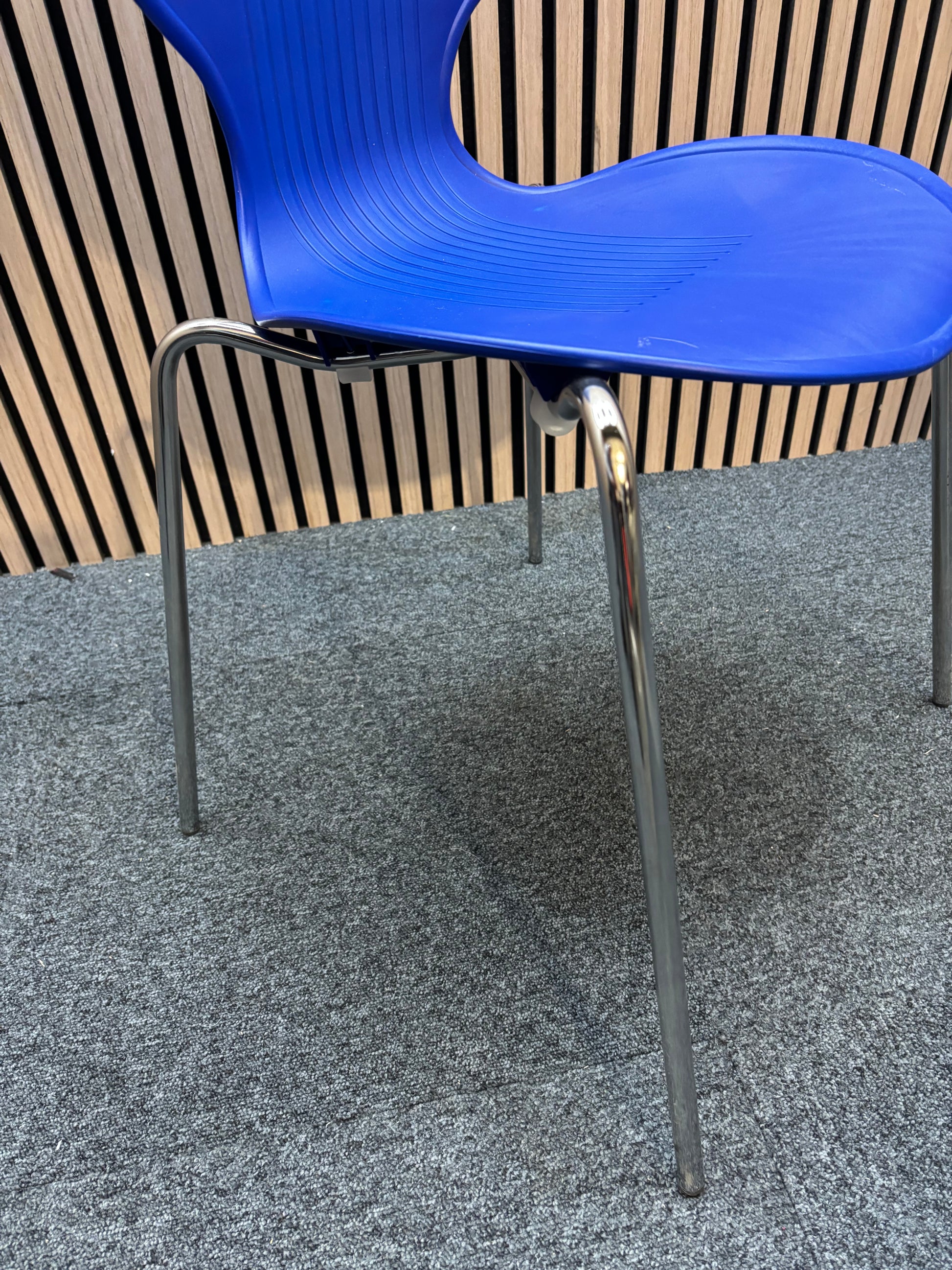 Sienna one piece shell chair with chrome legs - Various plastic seat colours