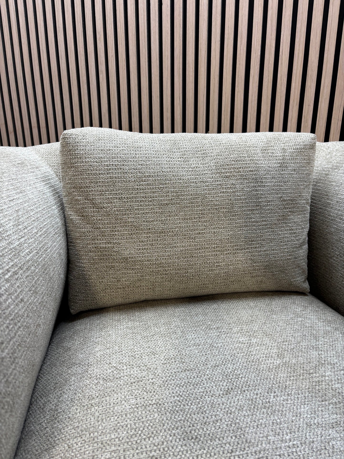 Ebony soft fabric single sofa armchair