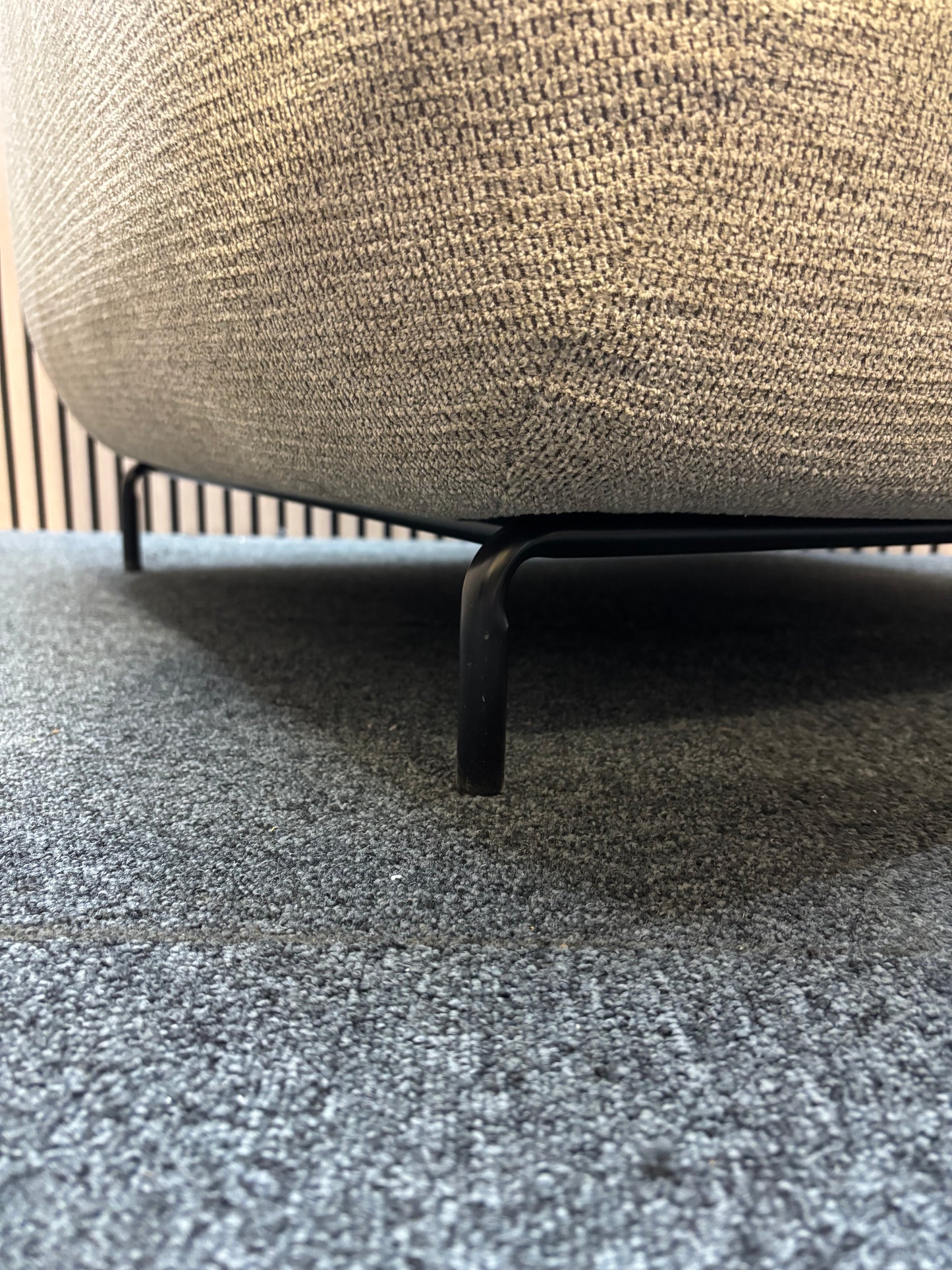 Ebony soft fabric single sofa armchair