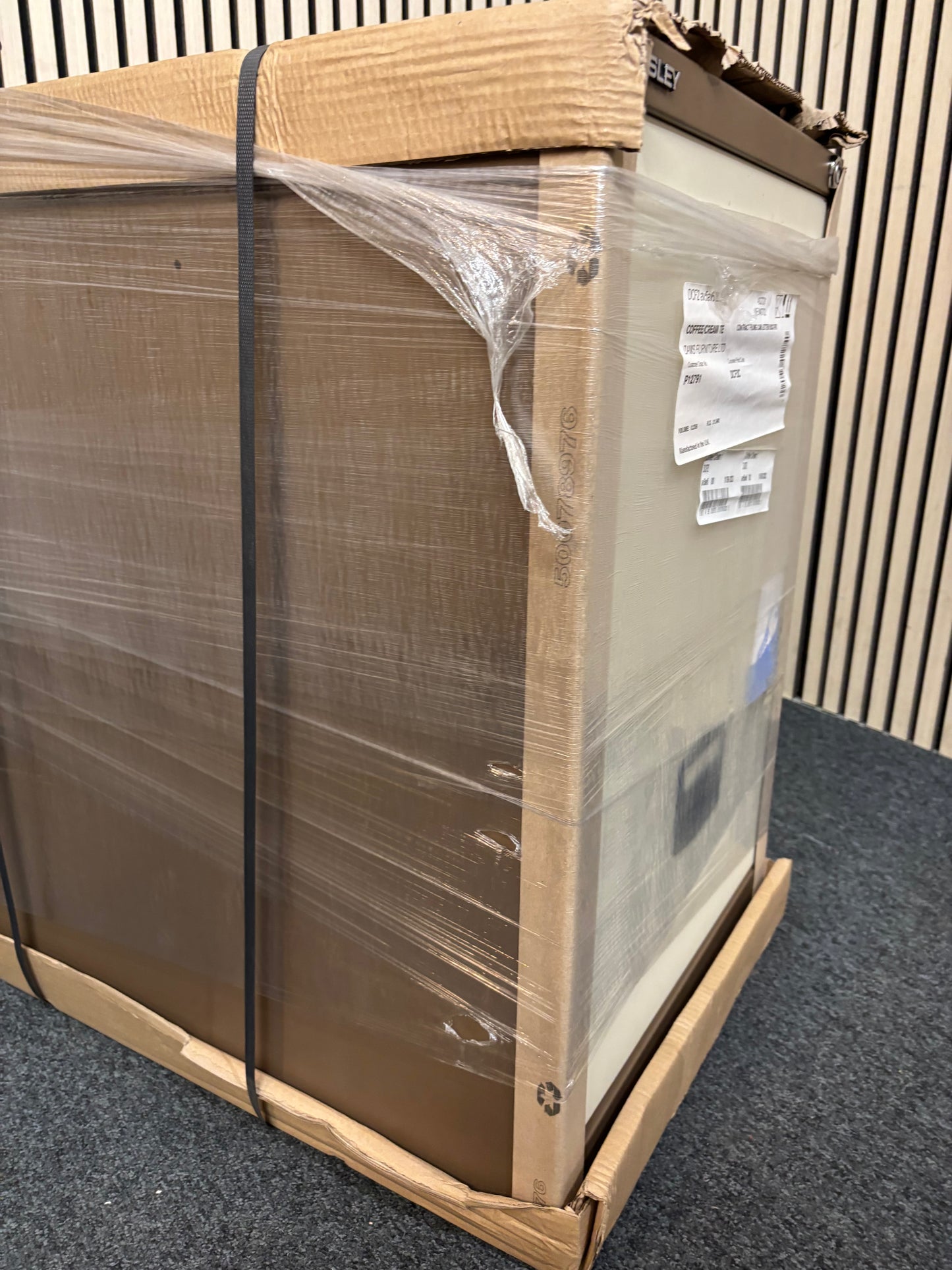 NEW  Dams 2 drawer contract filing cabinet Coffee/Cream