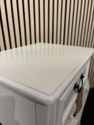 Switch Ornate 1 drawer cream painted bedside table with shelf (H 71 x W 48 x D 39 cm) 2226 2 image