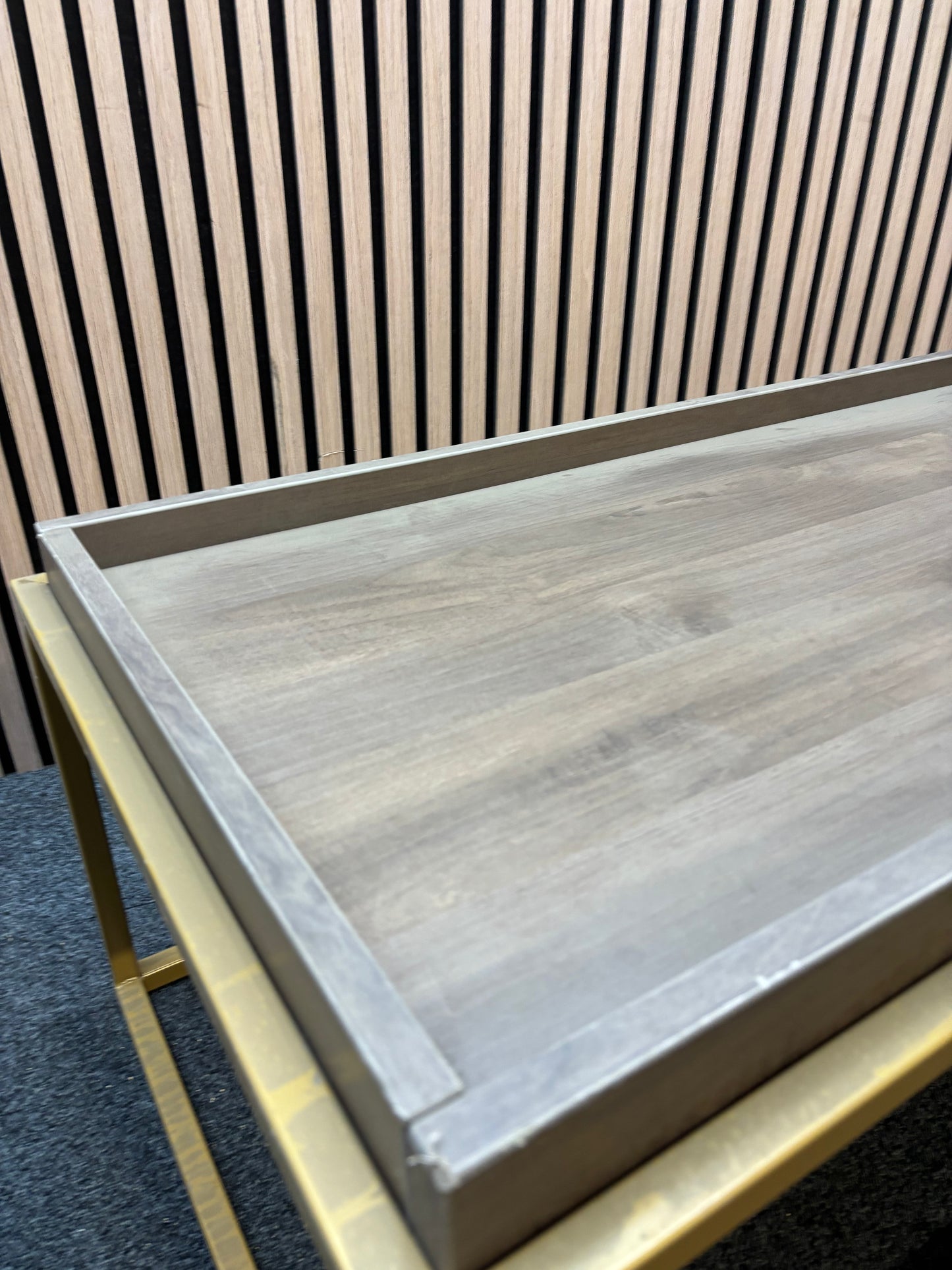Parma rectangular coffee table with a steel frame