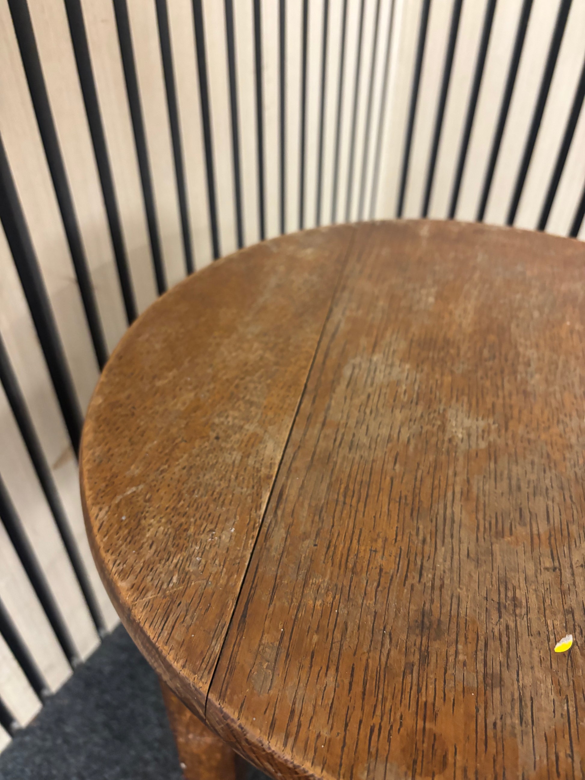 Small circular walnut side table 2226