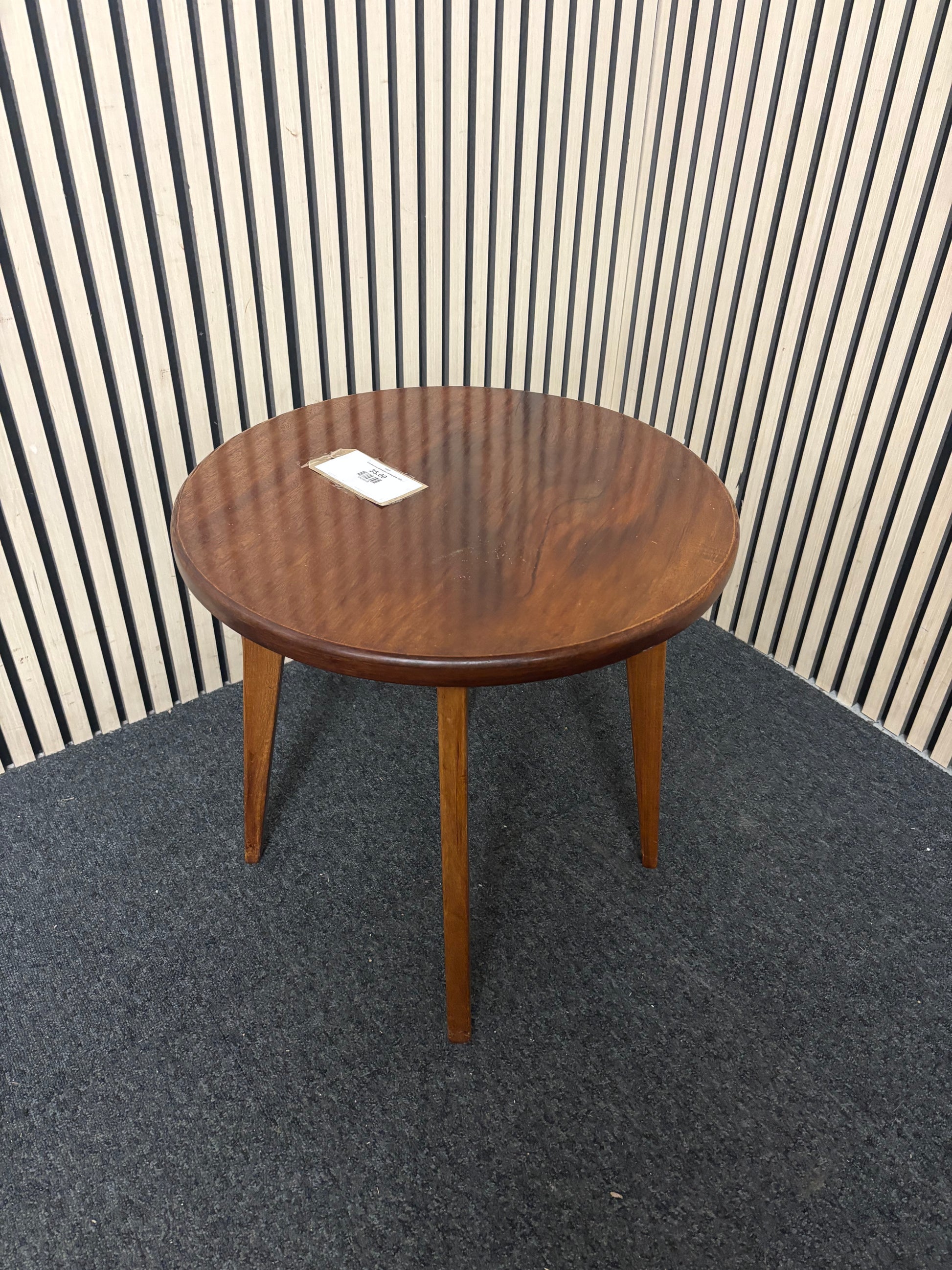 Circular low mahogany coffee table 2226