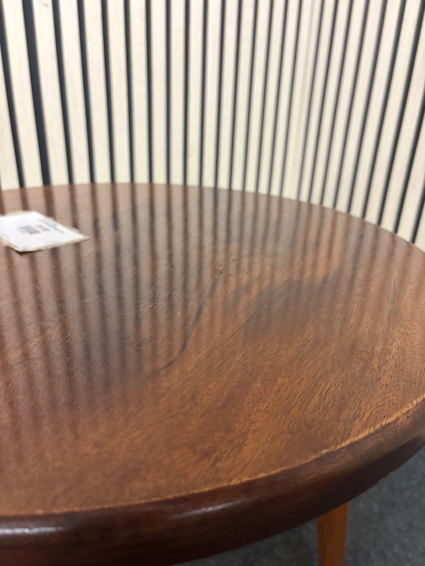 Circular low mahogany coffee table 2226