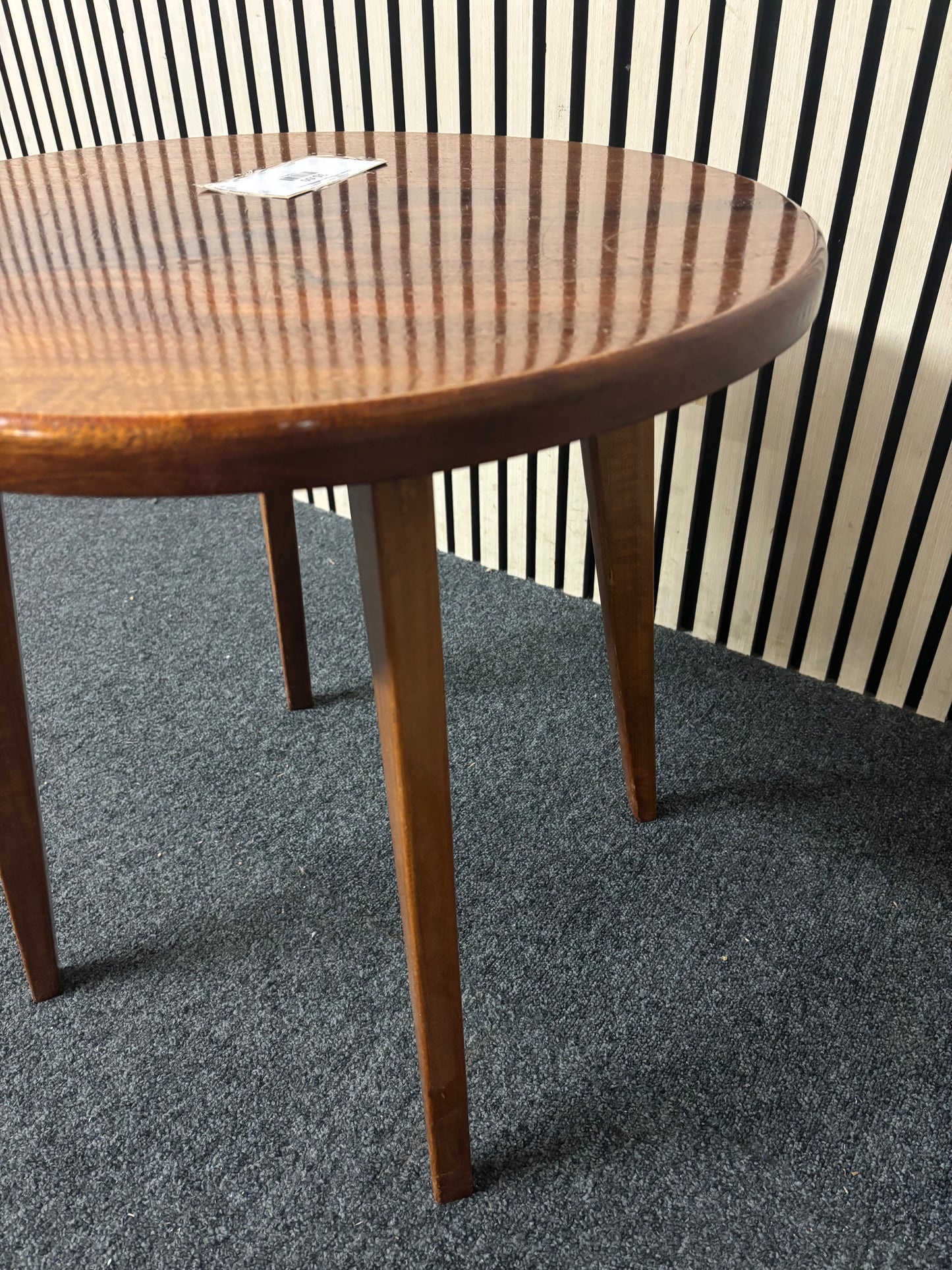 Circular low mahogany coffee table 2226