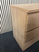 Switch Oak laminate 3 drawer chest of drawers (H 77 x W 80 x D 49 cm) 2226 3 image