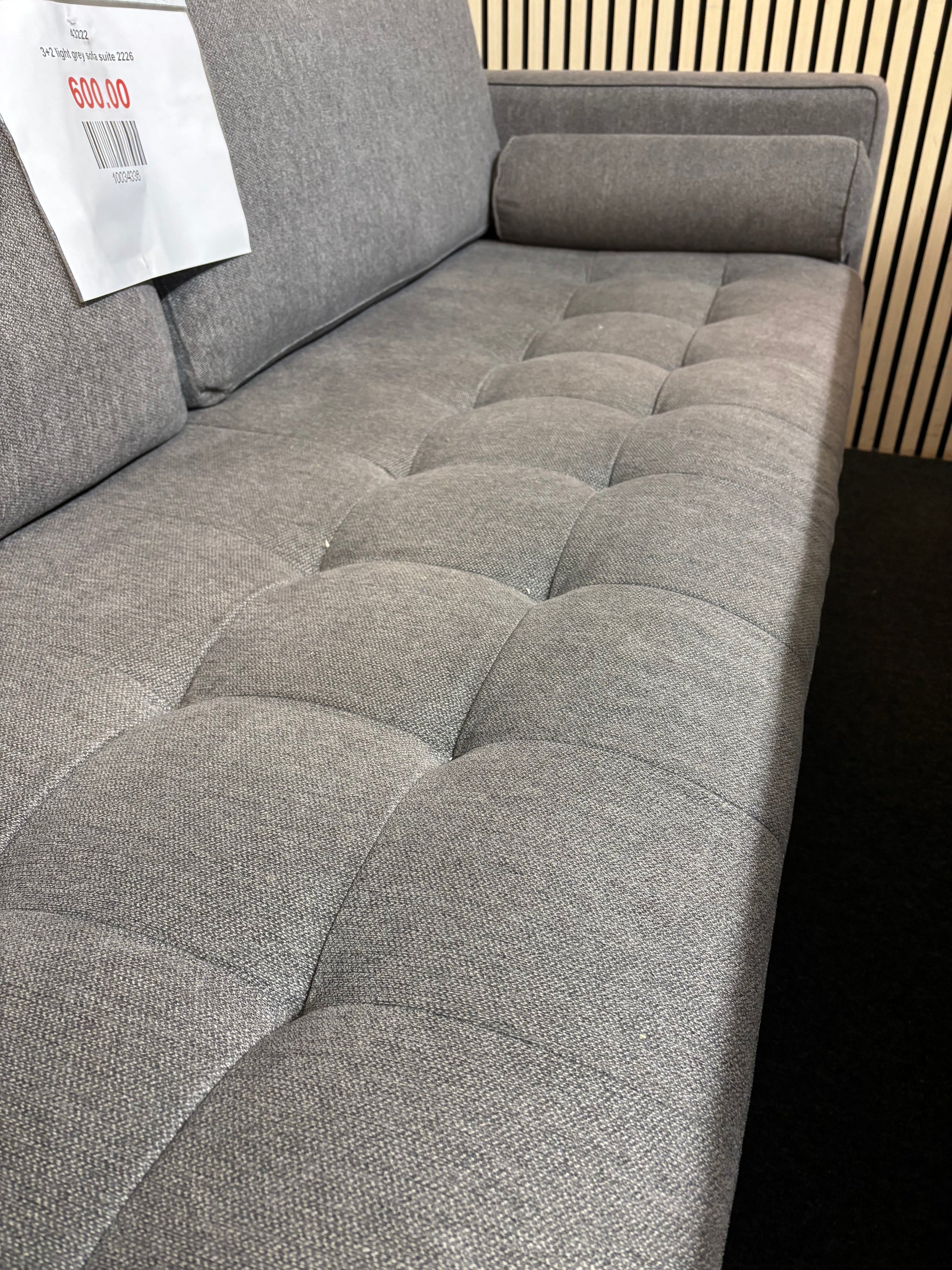 3+2 light grey sofa suite 2226