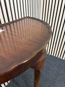 Switch Mahogany framed half moon table (H 74 x W 73 x D 38 cm) 2226 3 image