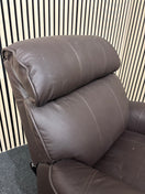 Switch Brown PU leatherette recliner high back armchair 3126 2 image