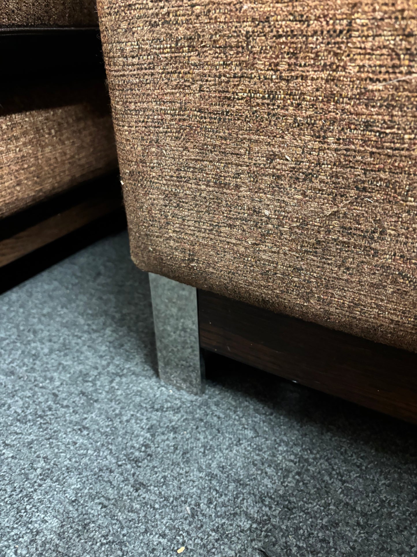 3+2 dark brown fabric suite 2226