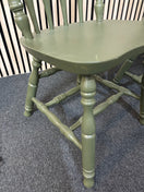 Switch Solid wooden framed green painted kitchen chair (SET OF 2) 2226 3 image