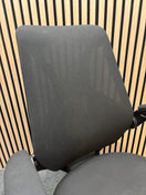 Switch NEW Napier black fabric height adjustable swivel chair with black fabric pivot arms. PRICE INC VAT 2 image