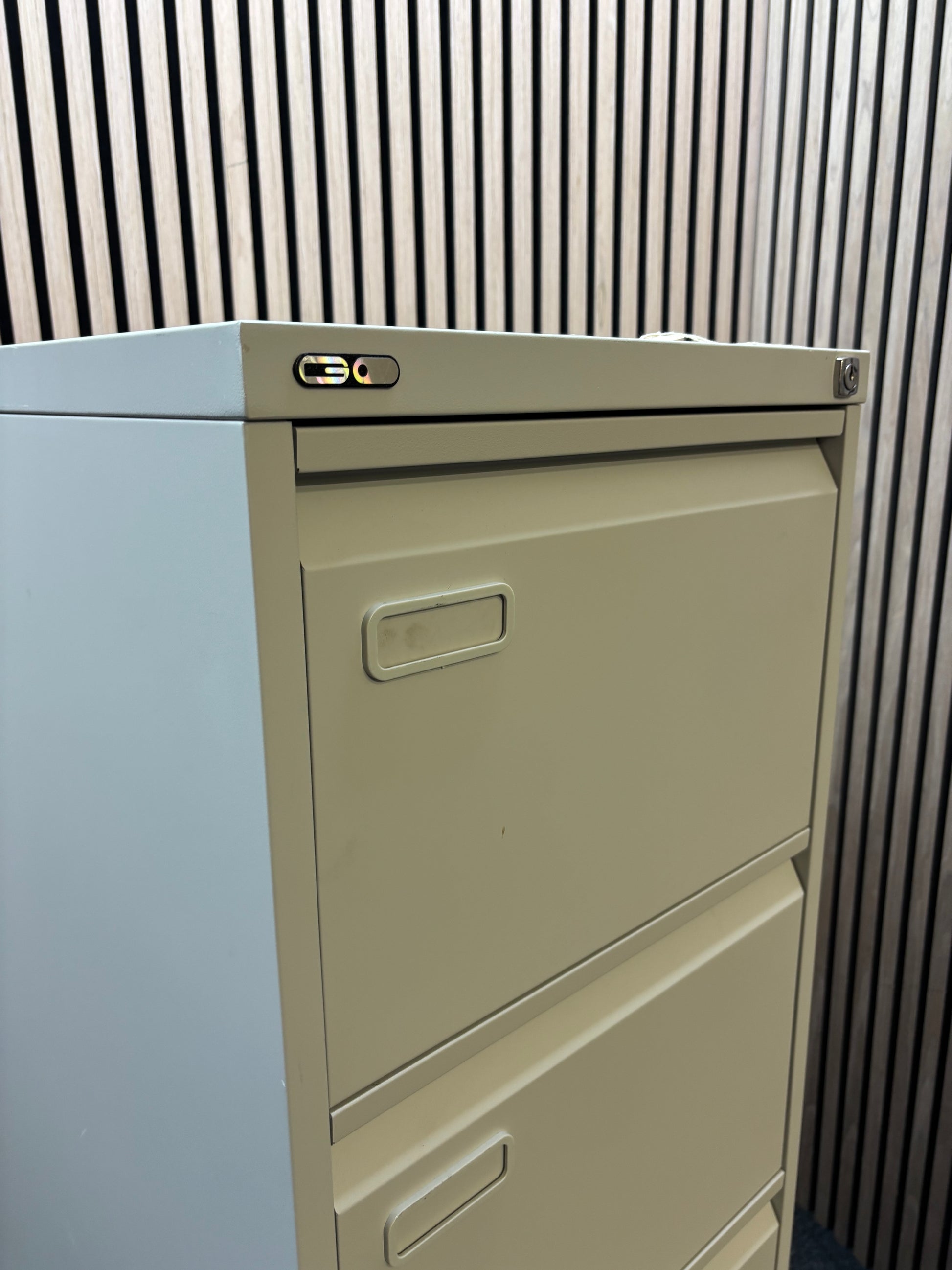 Go grey metal 4 drawer filing cabinet