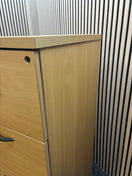 Switch Beech 4 drawer tall wooden filing cabinet 3 image