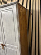 Switch Solid pine 2 door wardrobe (H 177 x W 95 x D 58 cm) (White spray paint front) 43526 2 image