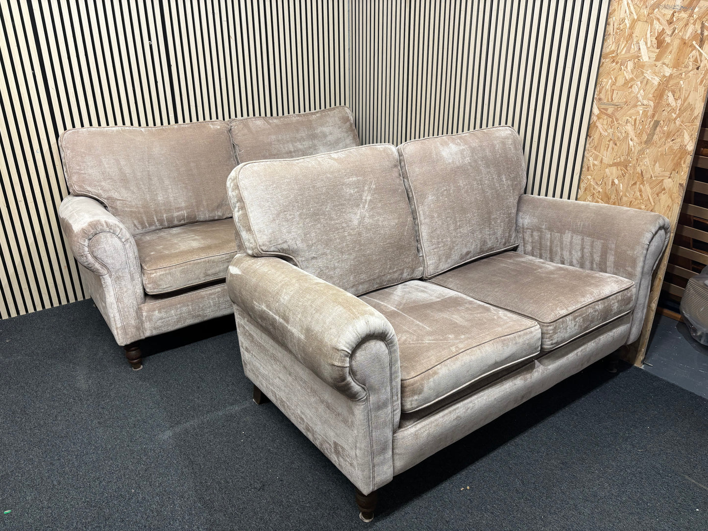 3+2 light brown fabric suite 43588
