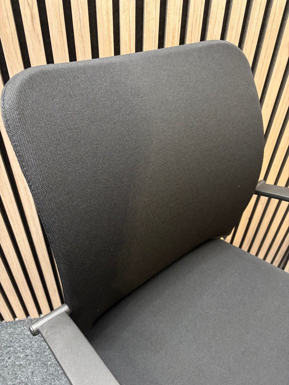 Tori visitor stacking chair- Black