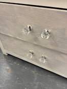 Switch Oak top, 2 drawer white painted low chest of drawers (H 56 x W 80 x D 37 cm) 2425 2 image