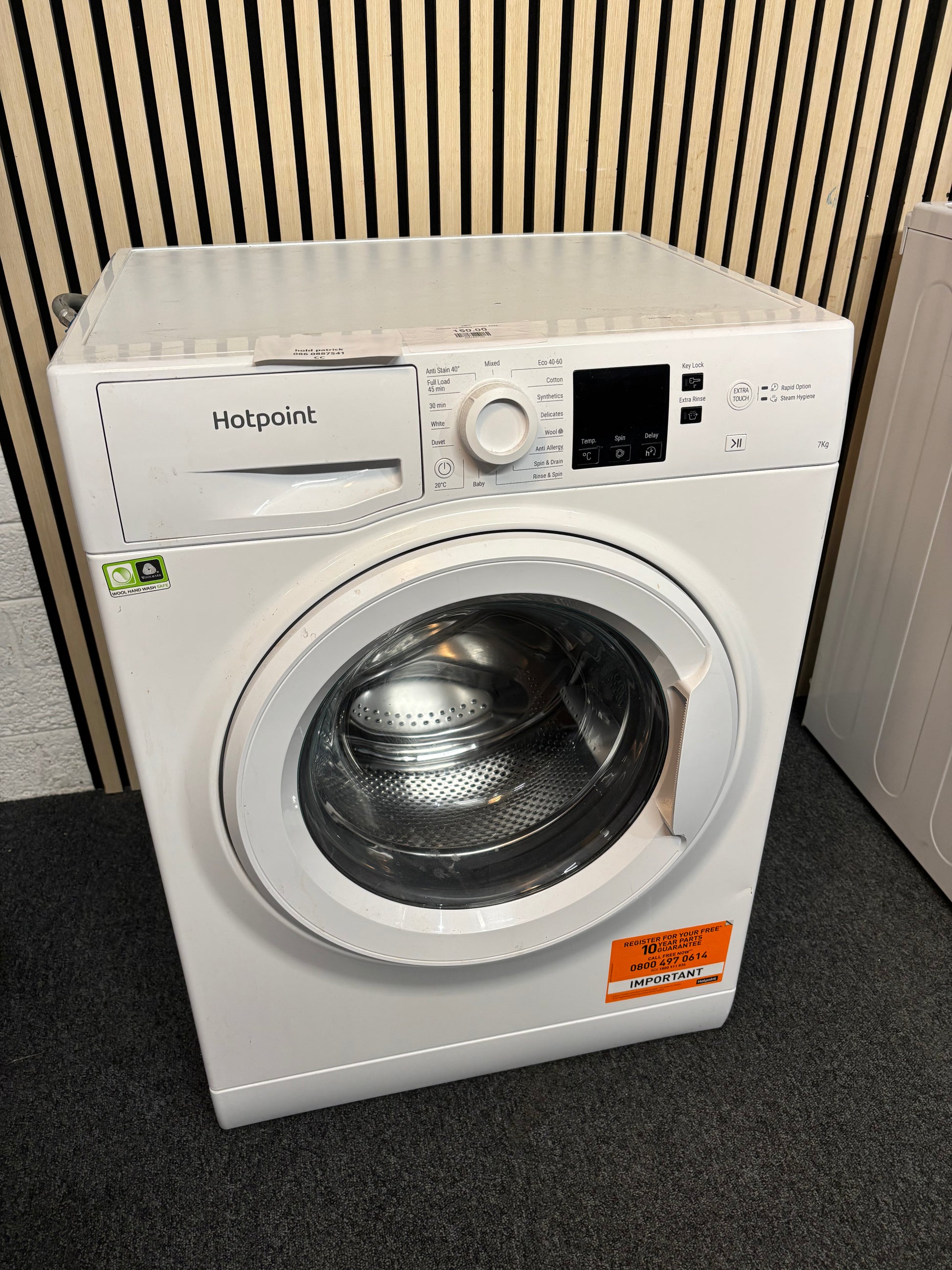 Hotpoint 7kg washing machine  43612