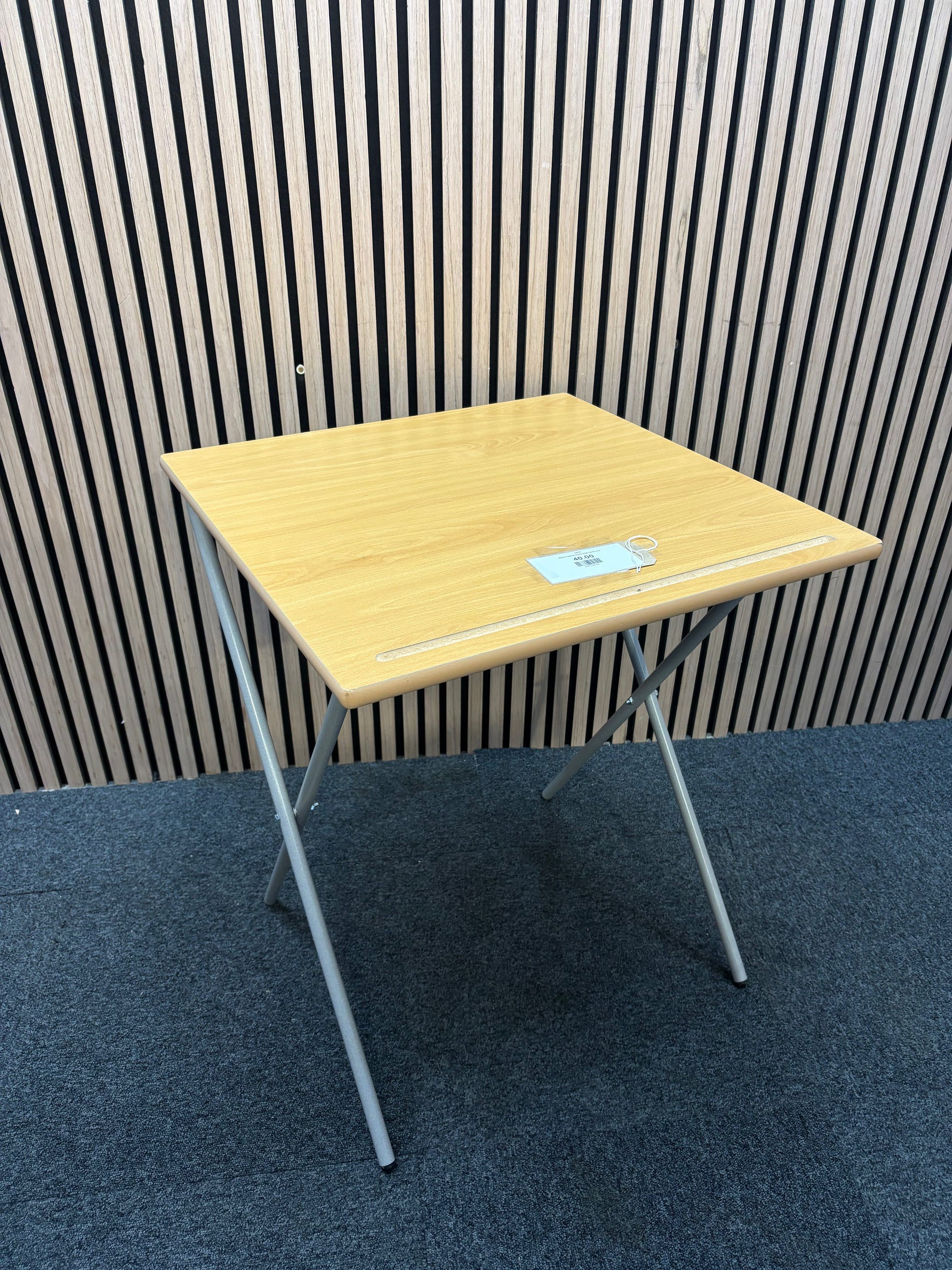 Beech folding study desk (W 60 cm)
