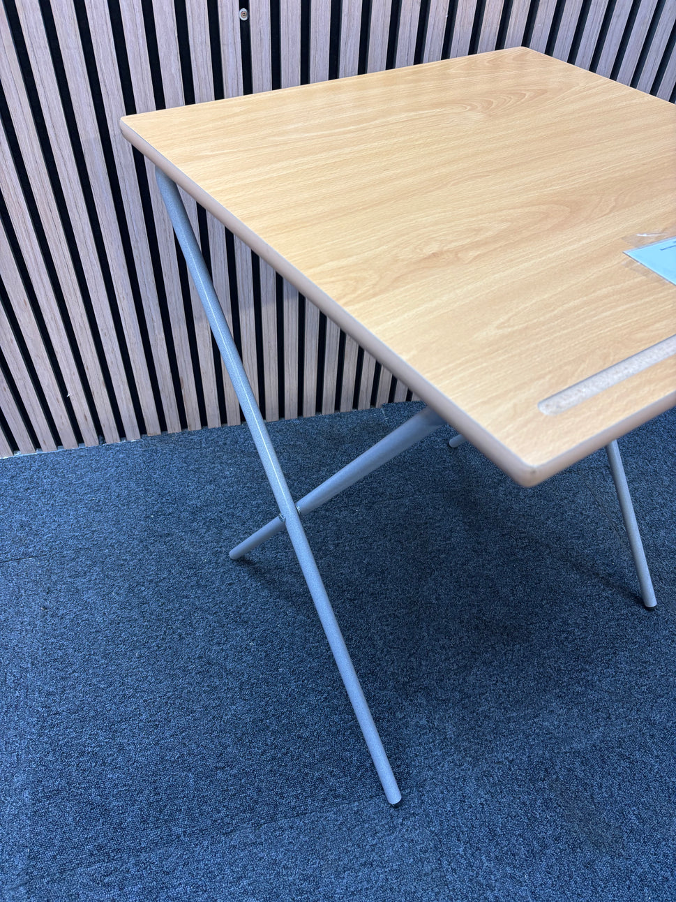 Beech folding study desk (W 60 cm)