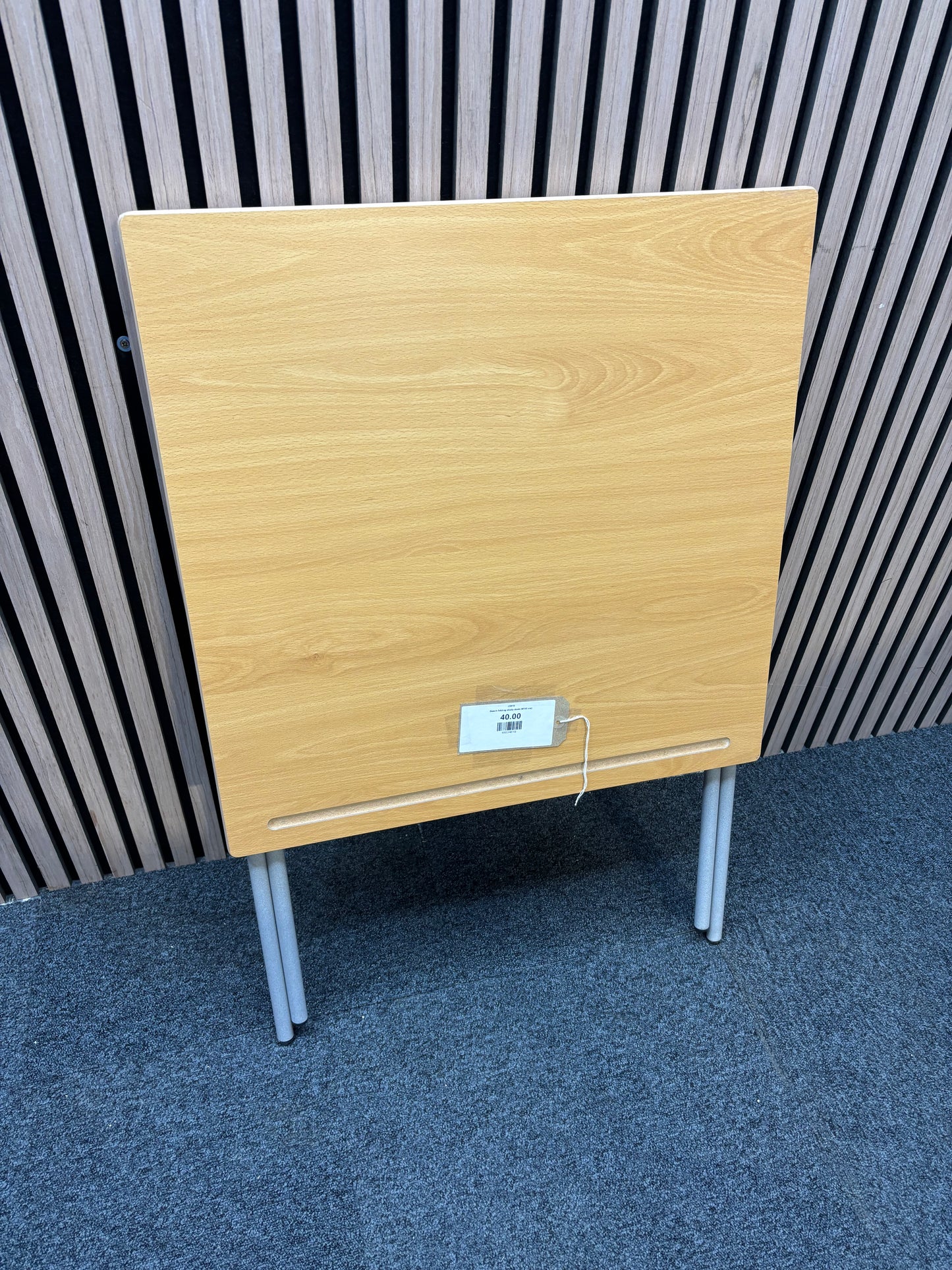 Beech folding study desk (W 60 cm)