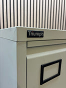 Switch Triumph silver metal 4 drawer filing cabinet 2 image